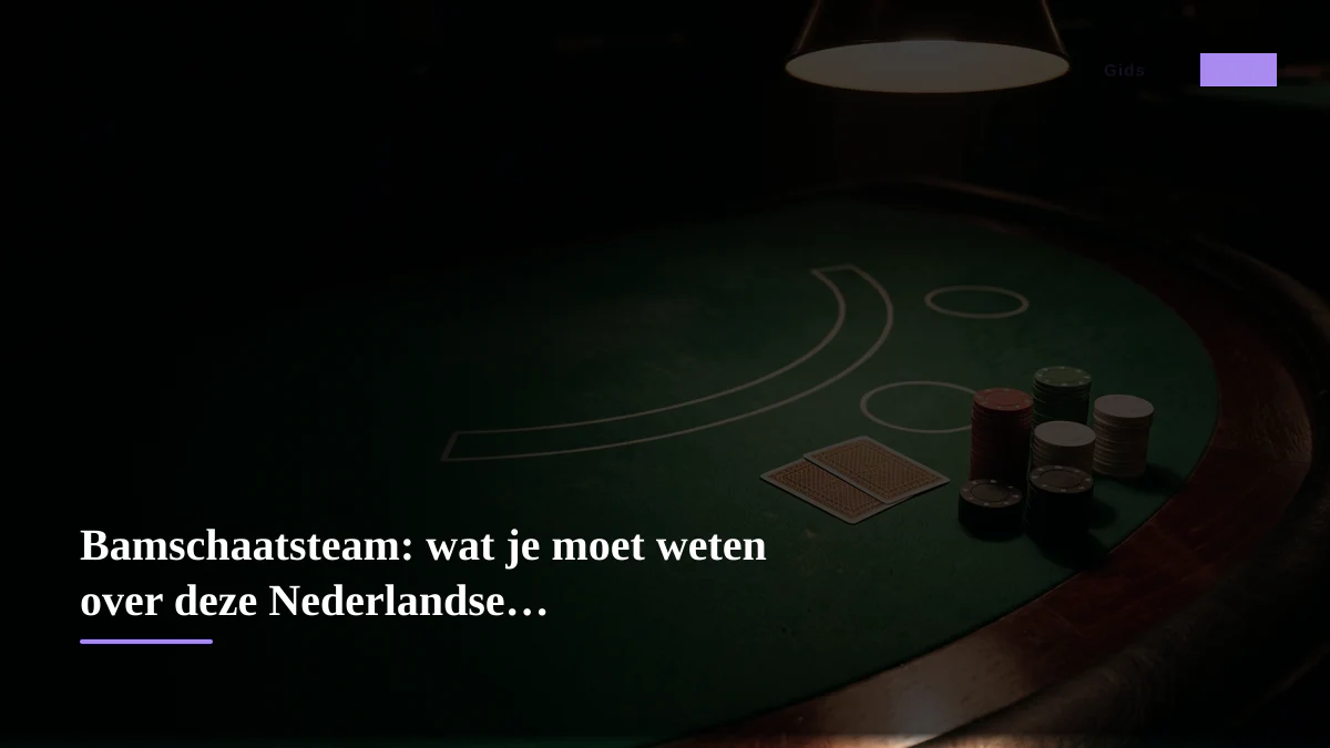 Bamschaatsteam: wat je moet weten over deze Nederlandse casino-aanbieder
