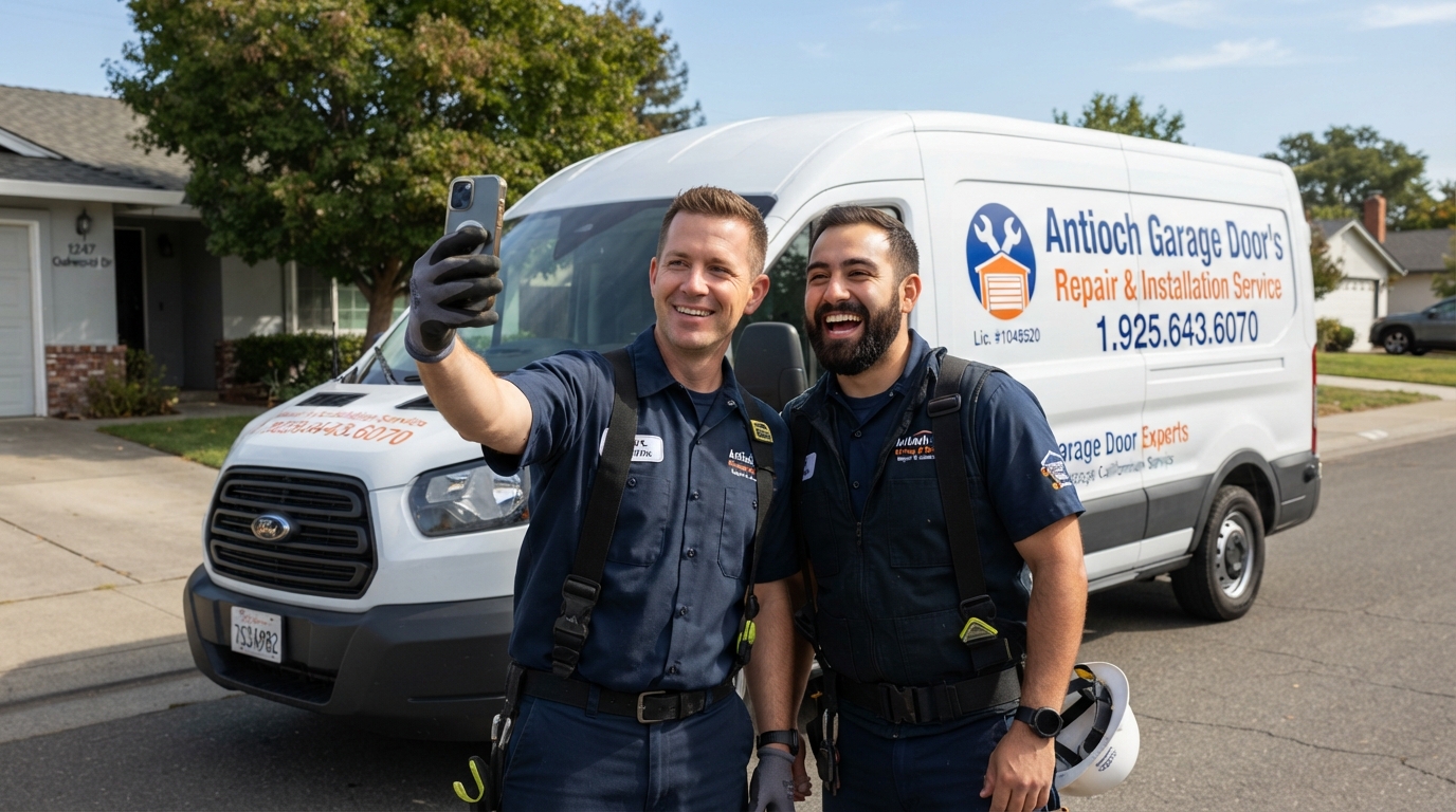 Garage door repair technician in Antioch, CA