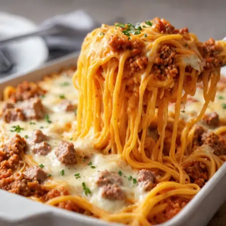 Southern Creamy Spaghetti Bake: A Comfort Food Pleasure!
