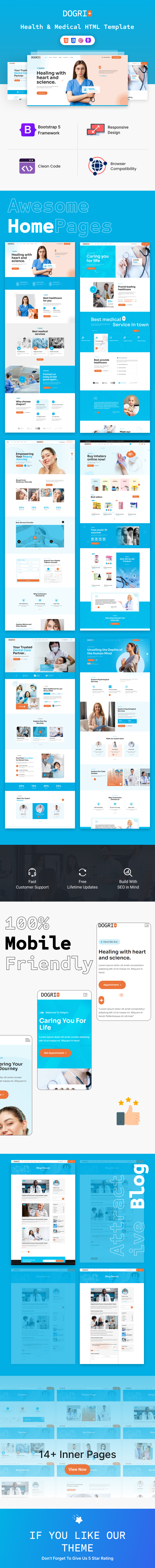 Dogri - Health & Medical Service HTML Template