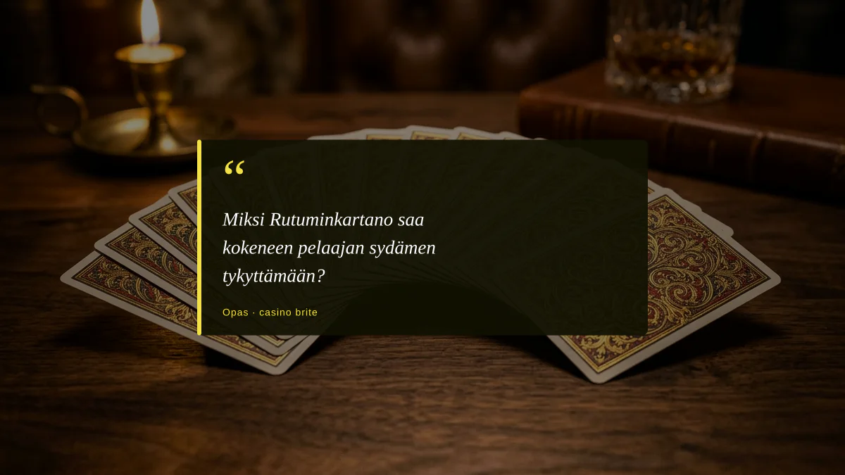 Miksi Rutuminkartano saa kokeneen pelaajan sydämen tykyttämään?