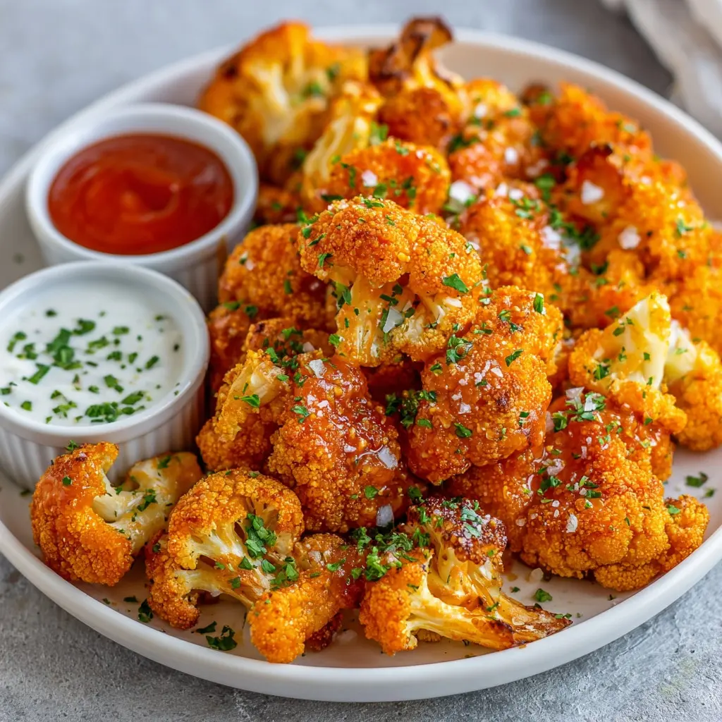 Buffalo Cauliflower Bites Snack