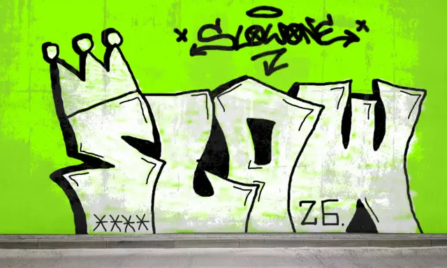 Graffiti artwork by SLOW0NE