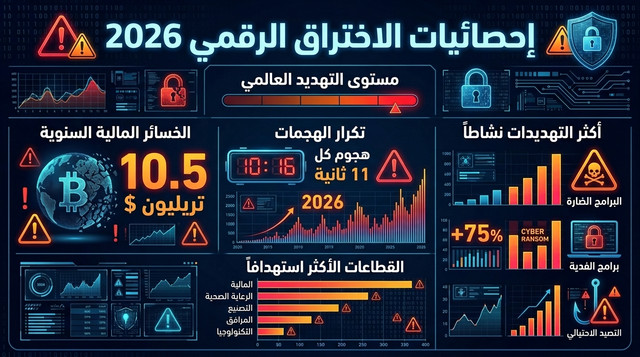 إحصائيات الاختراق الرقمي 2026