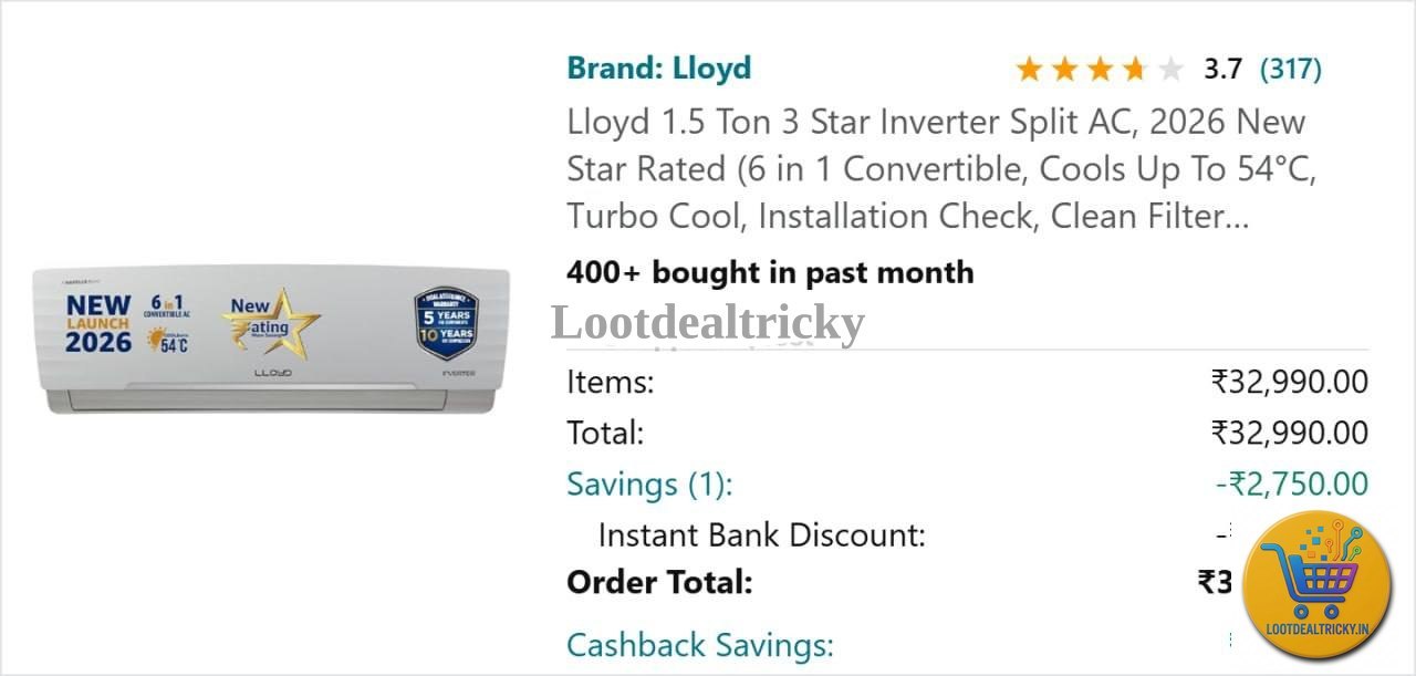 Lloyd 1 5 – Just ₹1000 | Limited Time Loot Offer Lloyd 1 5 – Just ₹1000 | Limited Time Loot Offer