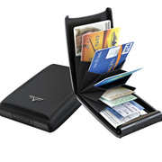 Black Magic Credit Card Case Open Close Silk