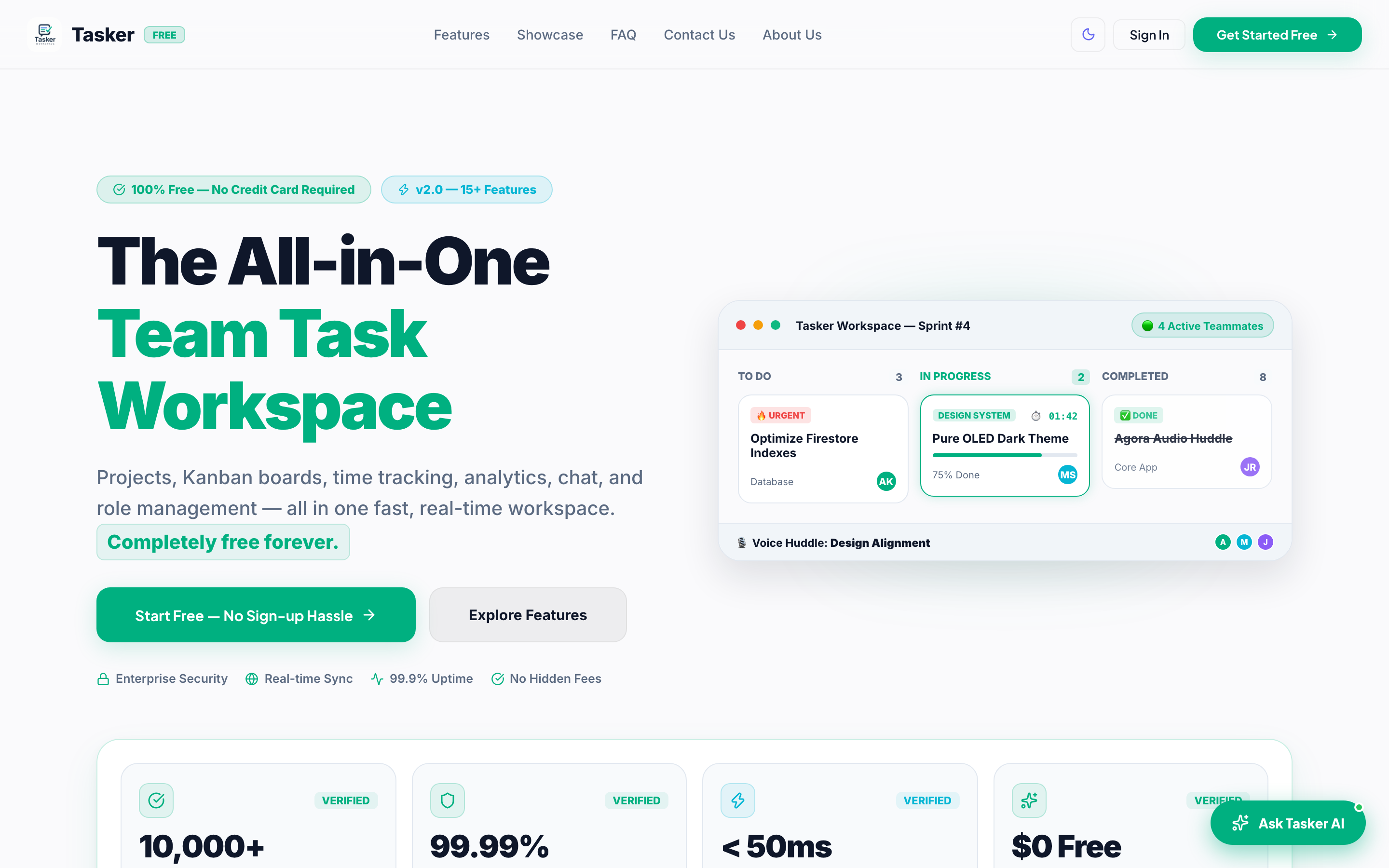 Tasker Workspace SaaS Platform