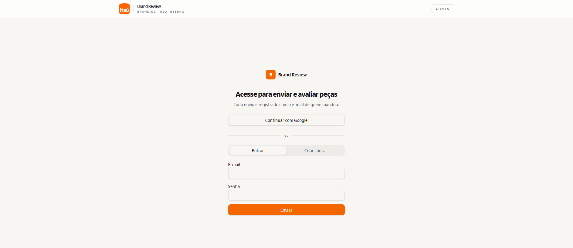 Forensic screenshot of brandreview-itau.app showing the phishing page layout