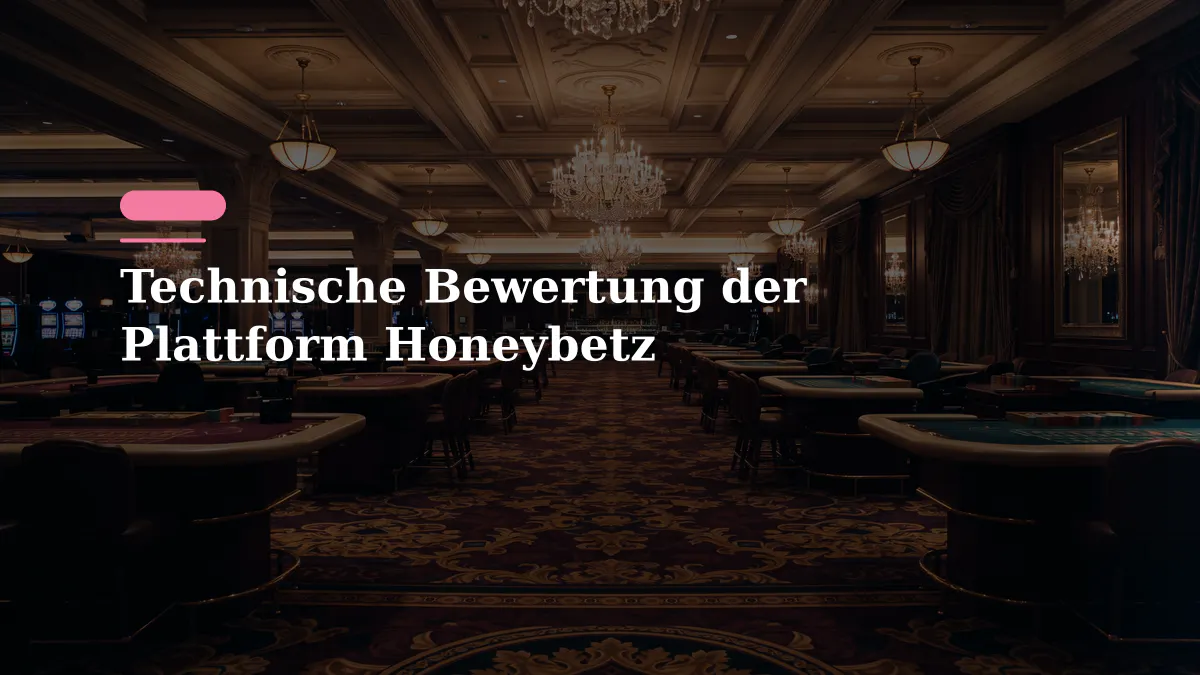 Technische Bewertung der Plattform Honeybetz