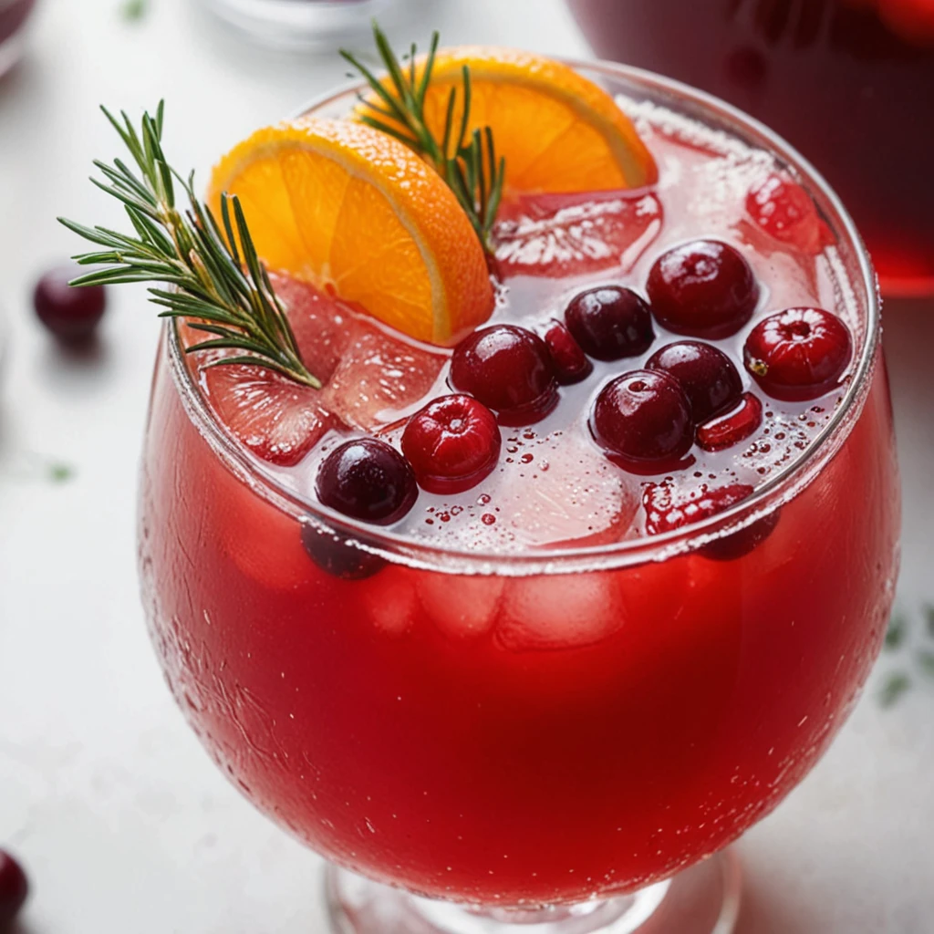 Cranberry Valentine's Day Non-Alcoholic Punch Recipe