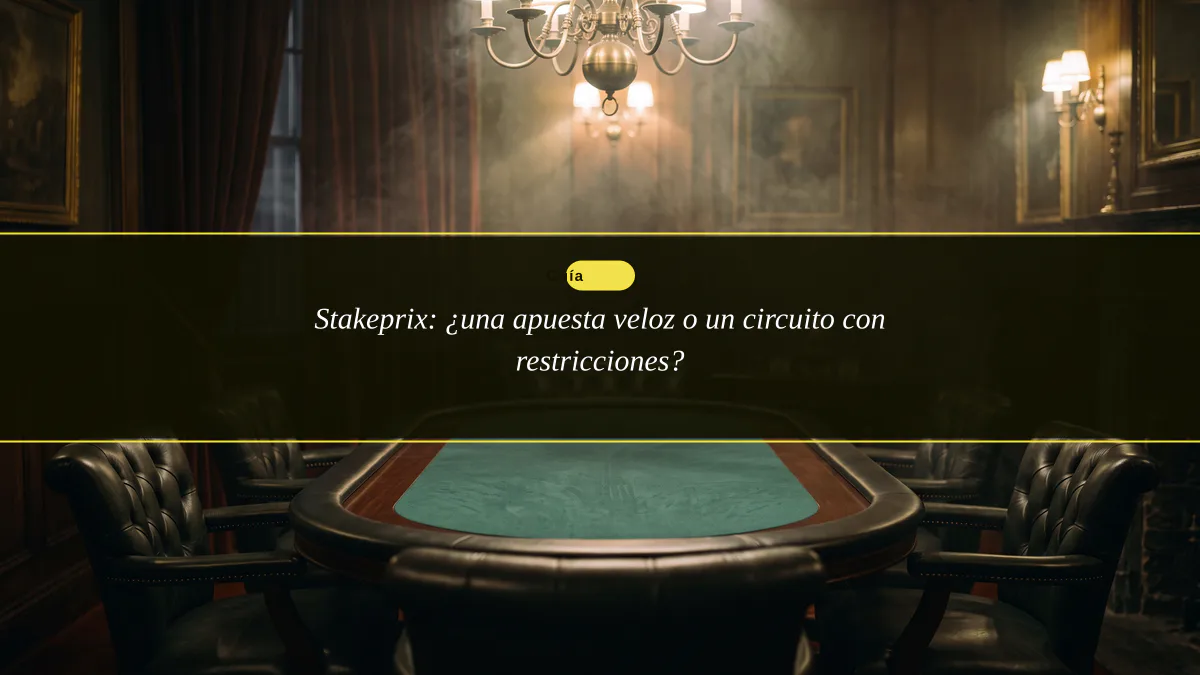 Stakeprix: ¿una apuesta veloz o un circuito con restricciones?