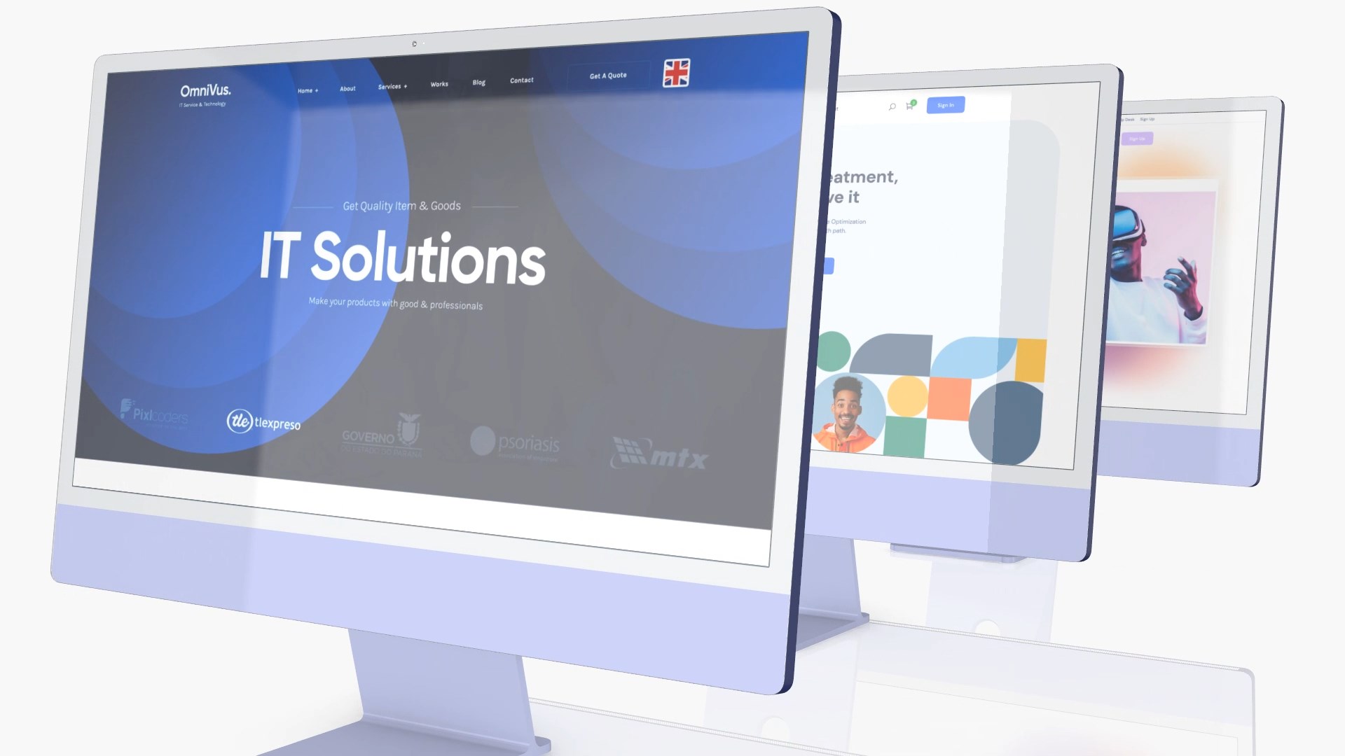 Website Screen Desktop Computer Mockup Website Screen Desktop Computer Mockup