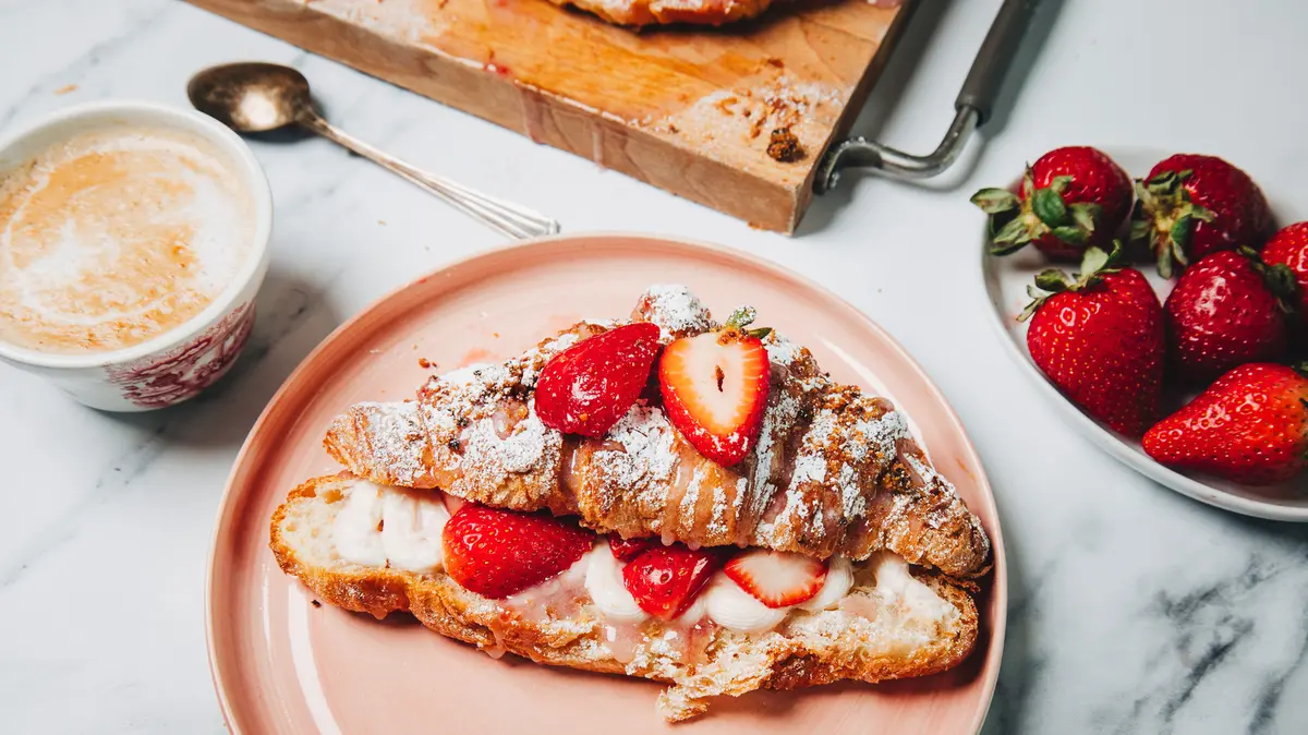 Strawberry Cheesecake Croissants to Try