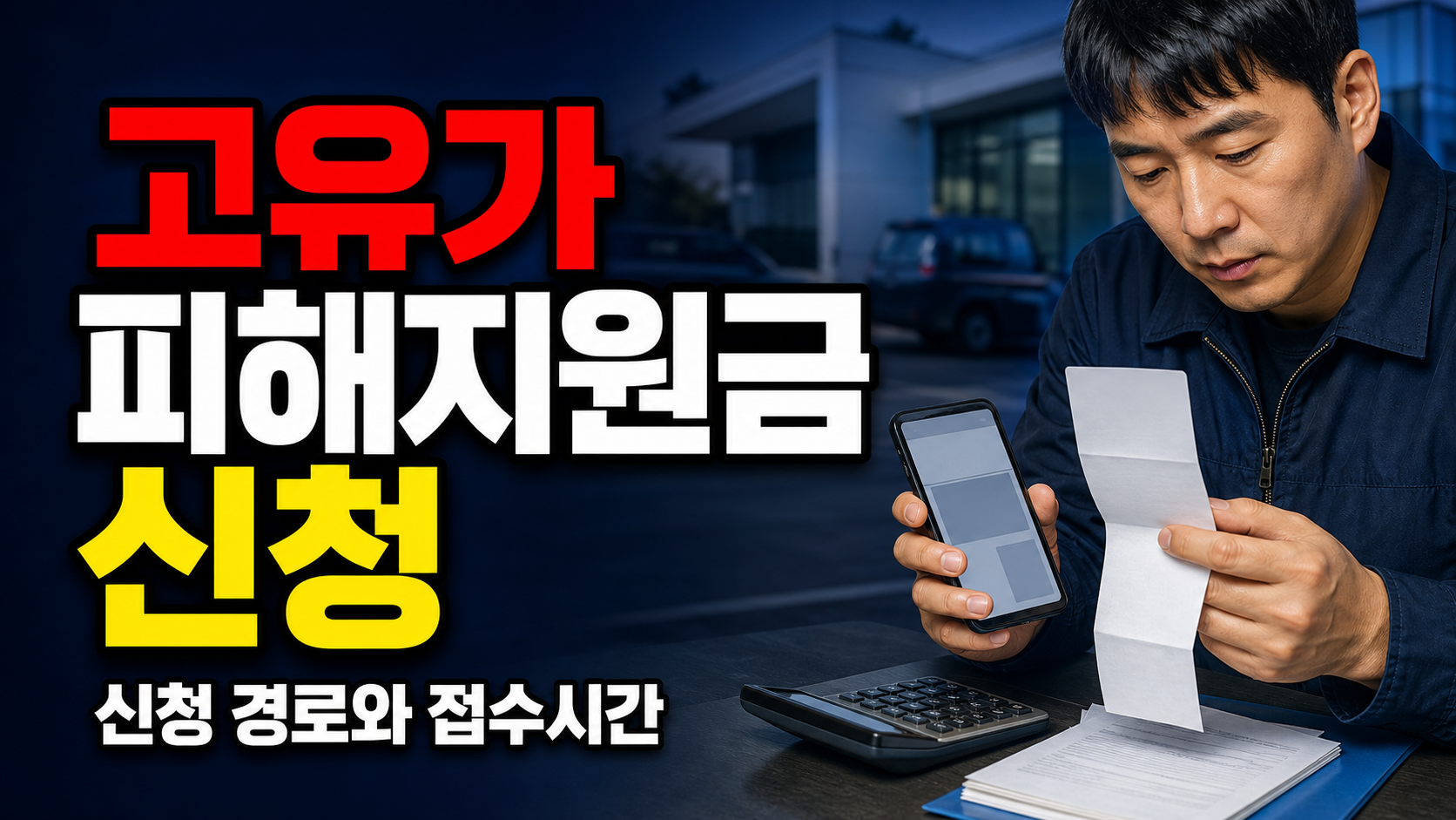 카드사 앱부터 주민센터까지, 고유가 피해지원금 마감일 신청 경로와 접수시간 관련 핵심 정보를 상징적으로 보여주는 썸네일 이미지