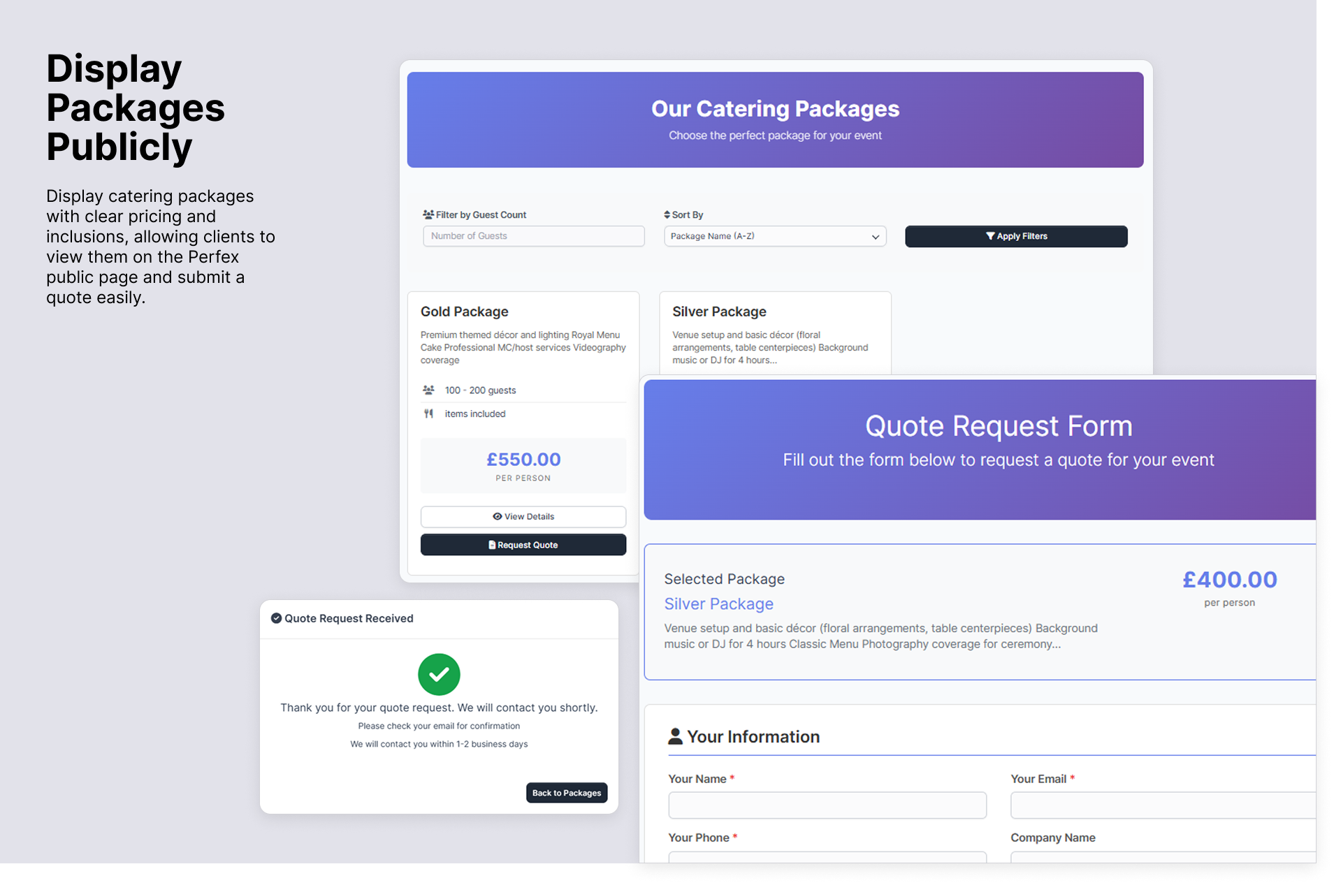 Catering Management Module for Perfex CRM