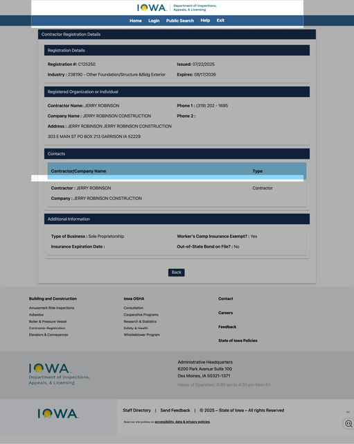 Jerry State Registration