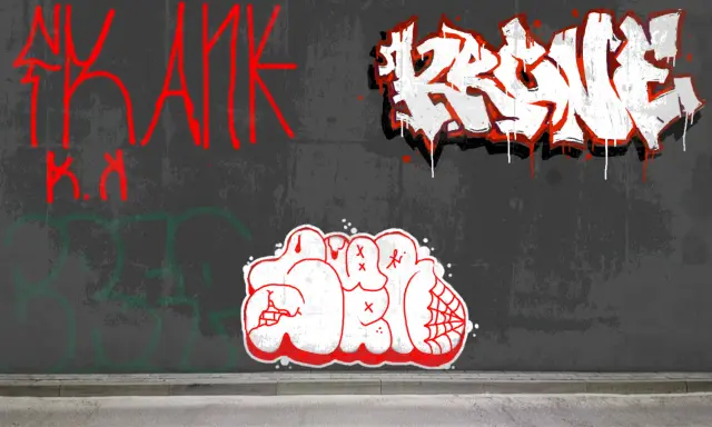 Graffiti artwork by Aloe