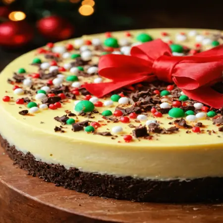 Irresistible Christmas Sugar Cookie Cheesecake Variation