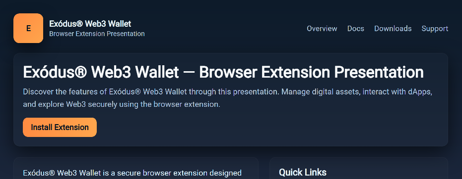 Stored capture of walet-exodess.pages.dev