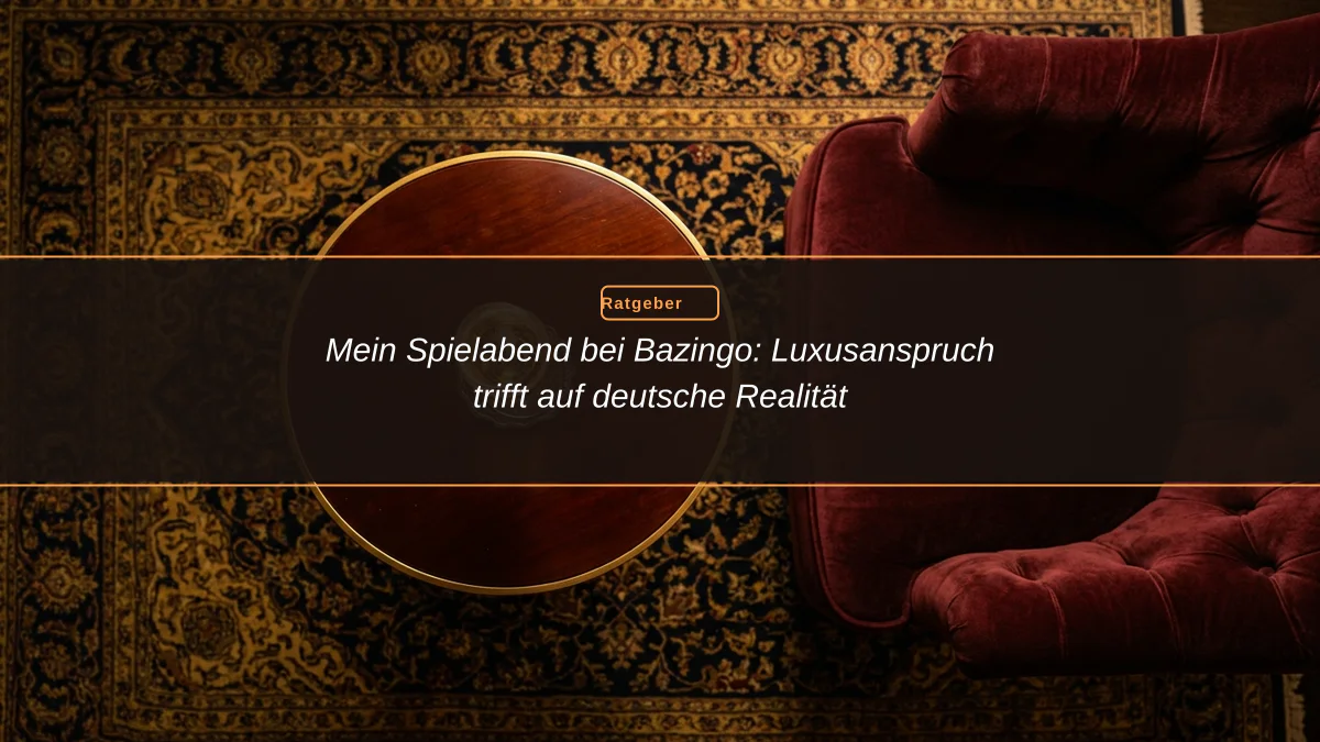 Mein Spielabend bei Bazingo: Luxusanspruch trifft auf deutsche Realität