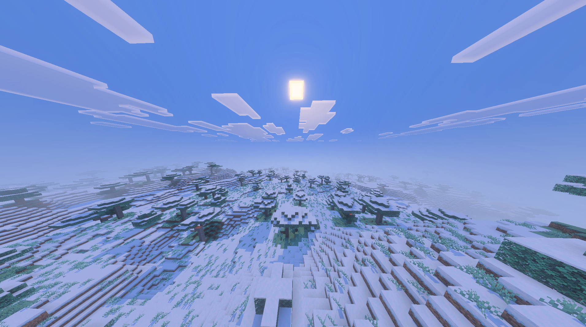 Snow-covered world