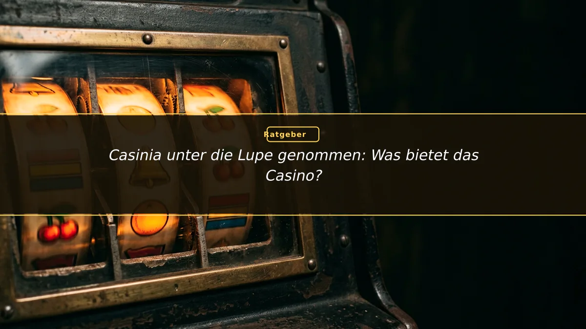 Casinia unter die Lupe genommen: Was bietet das Casino?
