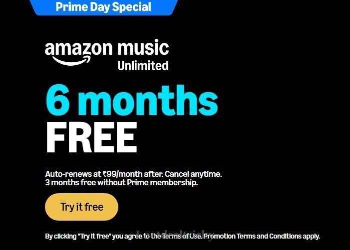 Get Amazon Music – Wonderful Discount Today @ ₹99 Get Amazon Music – Wonderful Discount Today @ ₹99