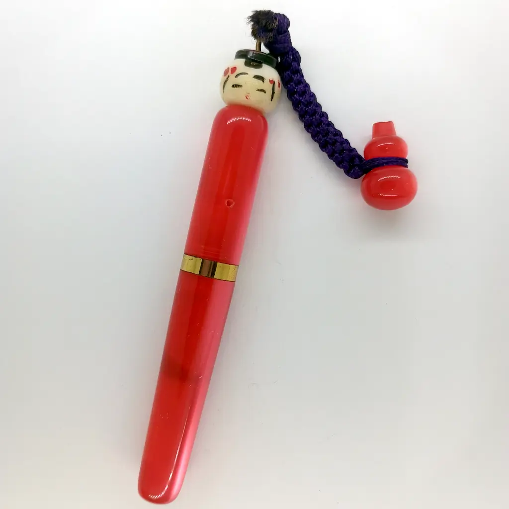 Caneta Tinteiro Japonesa Vintage Kokeshi – Anos 60 – Pena Irídio e Sistema Funcional. - Foto 3