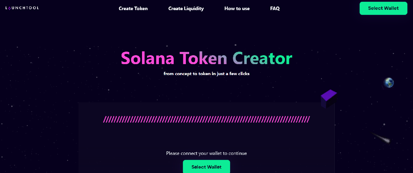 Screenshot of launchtool.pw