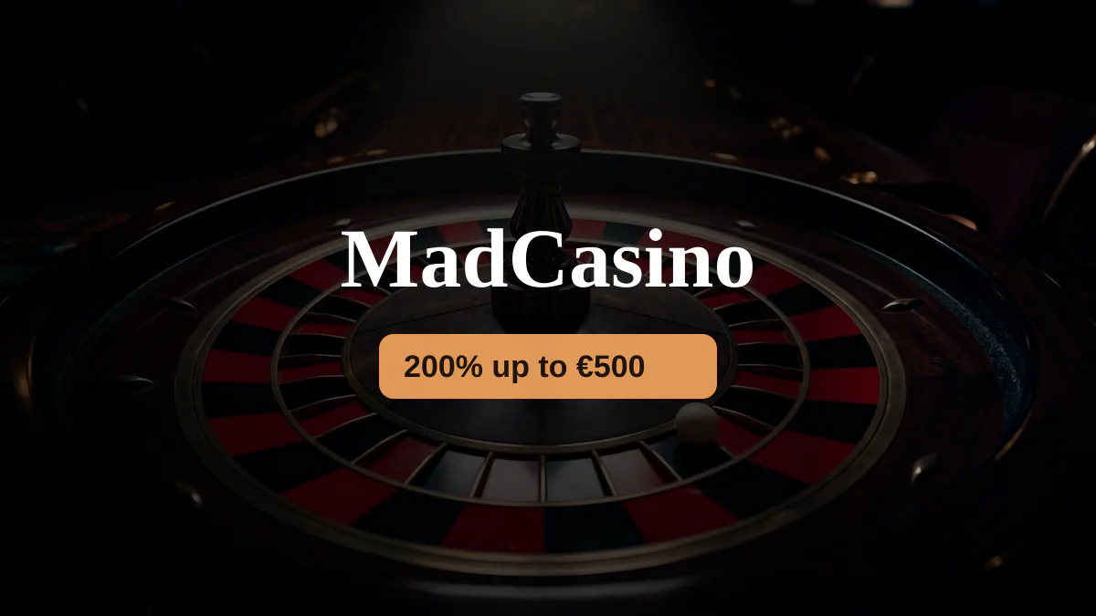 MadCasino � Willkommensbonus 200% up to �500, Zahlungen: Visa, Mastercard, Skrill, Neteller, Paysafecard