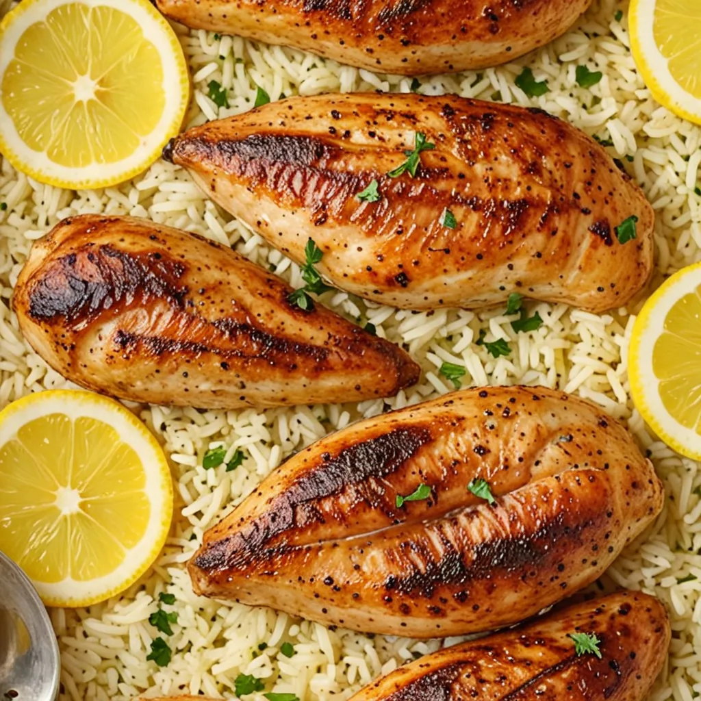 Seriously Easy Slow Cooker Lemon Herb Chicken and Rice