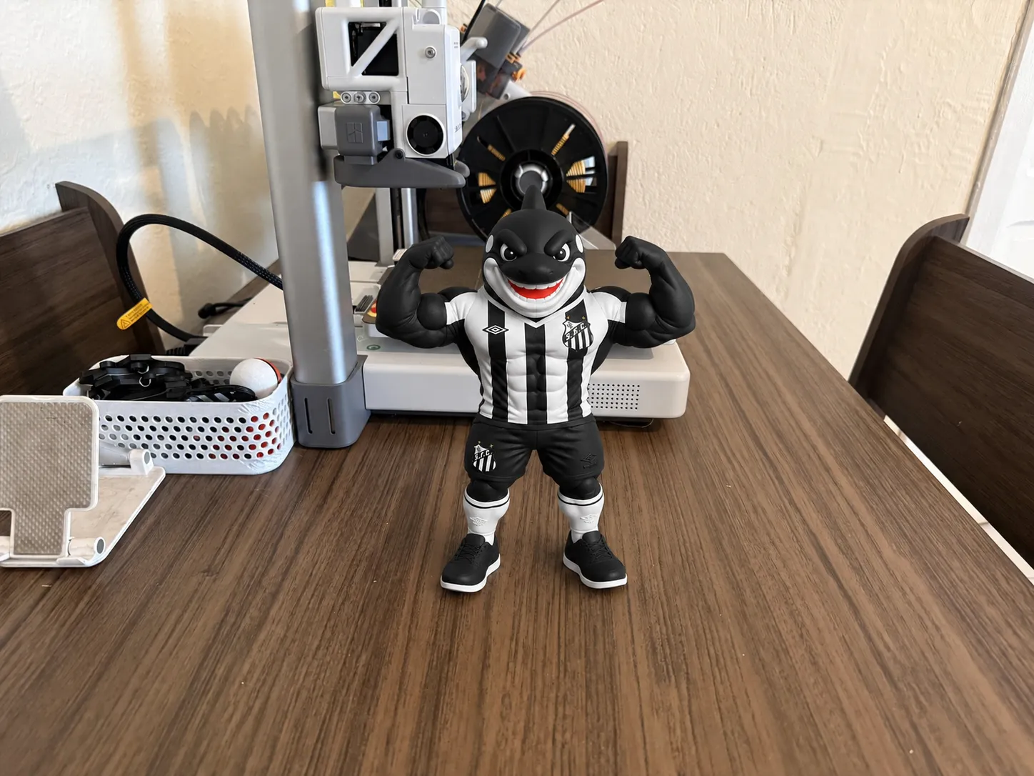 Mascote Santos — modelo 3D da Central do Empreendedor 3D