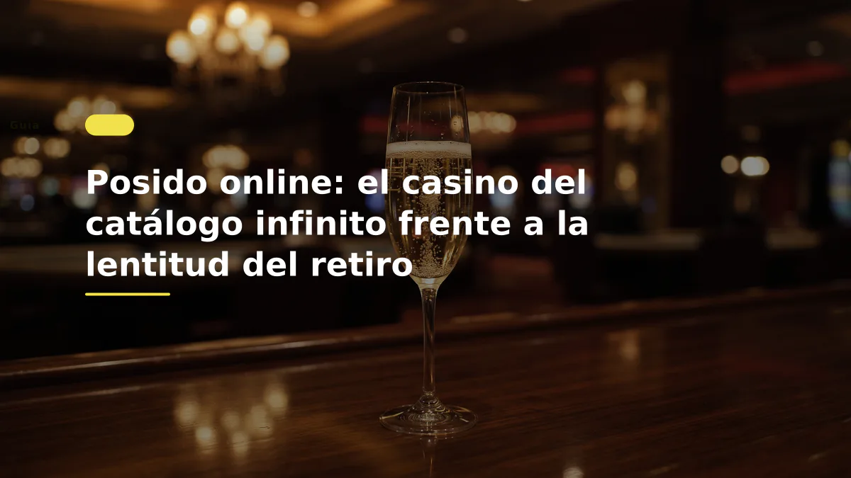Posido online: el casino del catálogo infinito frente a la lentitud del retiro