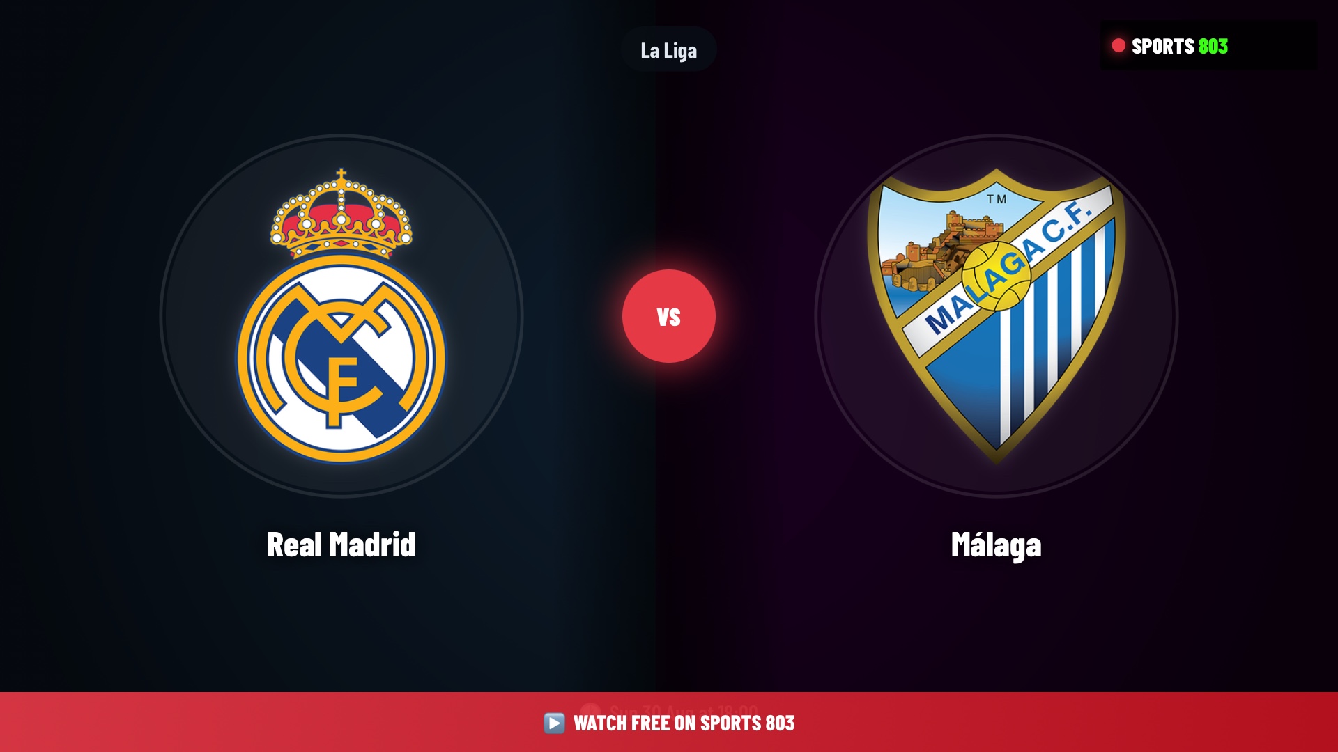 Real Madrid vs Málaga – La Liga Live Stream | Sports 803