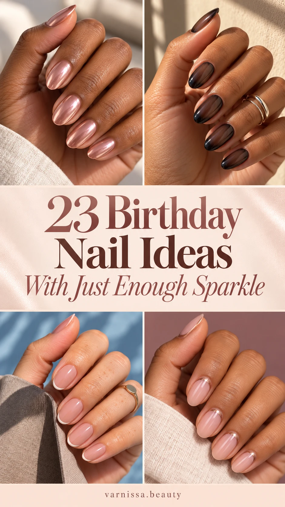 23 Birthday Nail Ideas With Just Enough Sparkle Pinterest pin