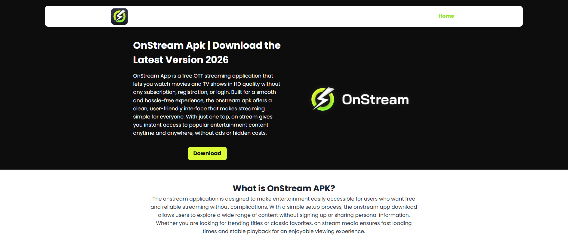 Stored capture of onestreamapk.com