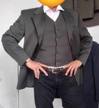 Saco + Chaleco Verde Oscuro - Vista 1