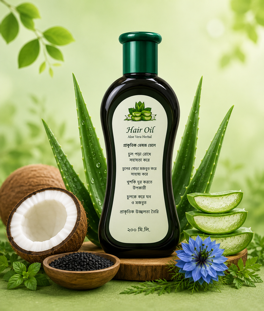 Aloe Vera Herbal Hair Oil