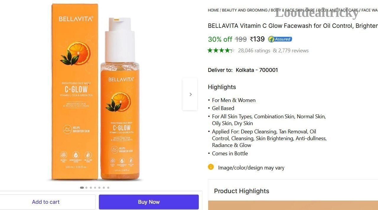   bellavita Vitamin C – Just ₹139 | Exclusive Sale Discount