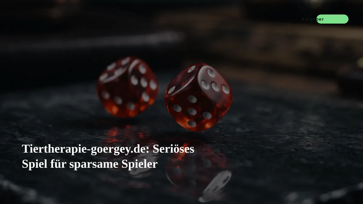 Tiertherapie-goergey.de: Seriöses Spiel für sparsame Spieler