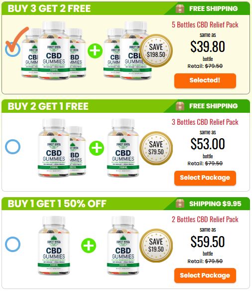 Forest Green Farms CBD Gummies Pricing