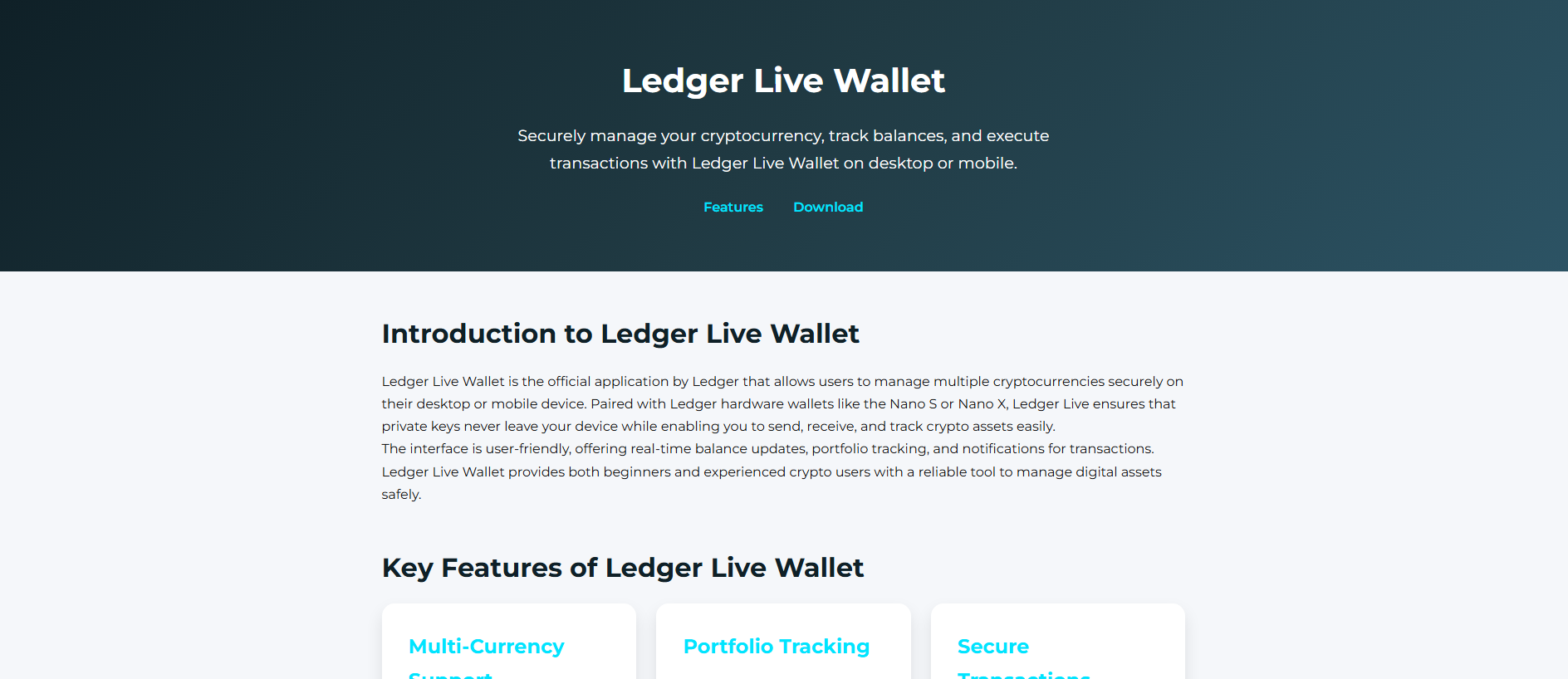 Stored capture of us-ldgr-live-wallet.pages.dev