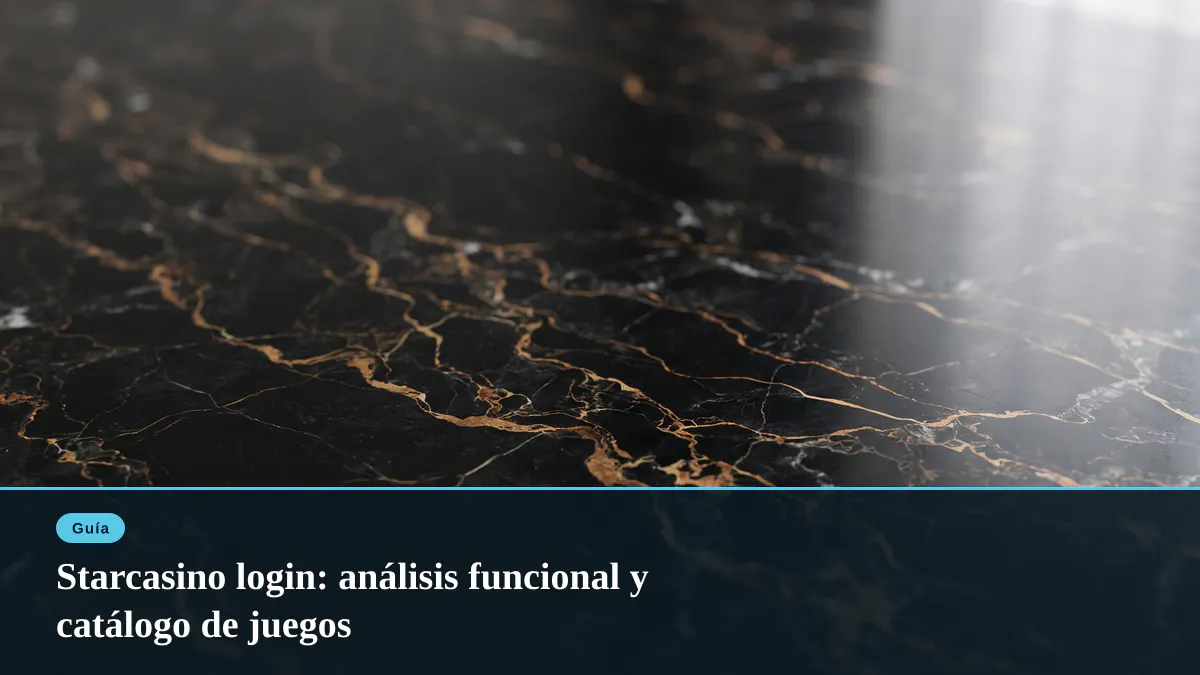 Starcasino login: análisis funcional y catálogo de juegos