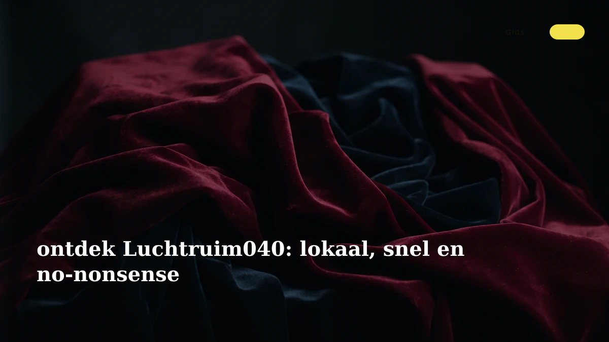 ontdek Luchtruim040: lokaal, snel en no-nonsense