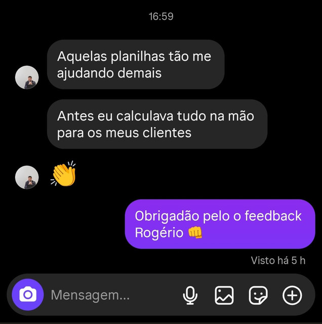 Depoimento de cliente