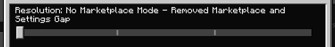 No Marketplace Mode