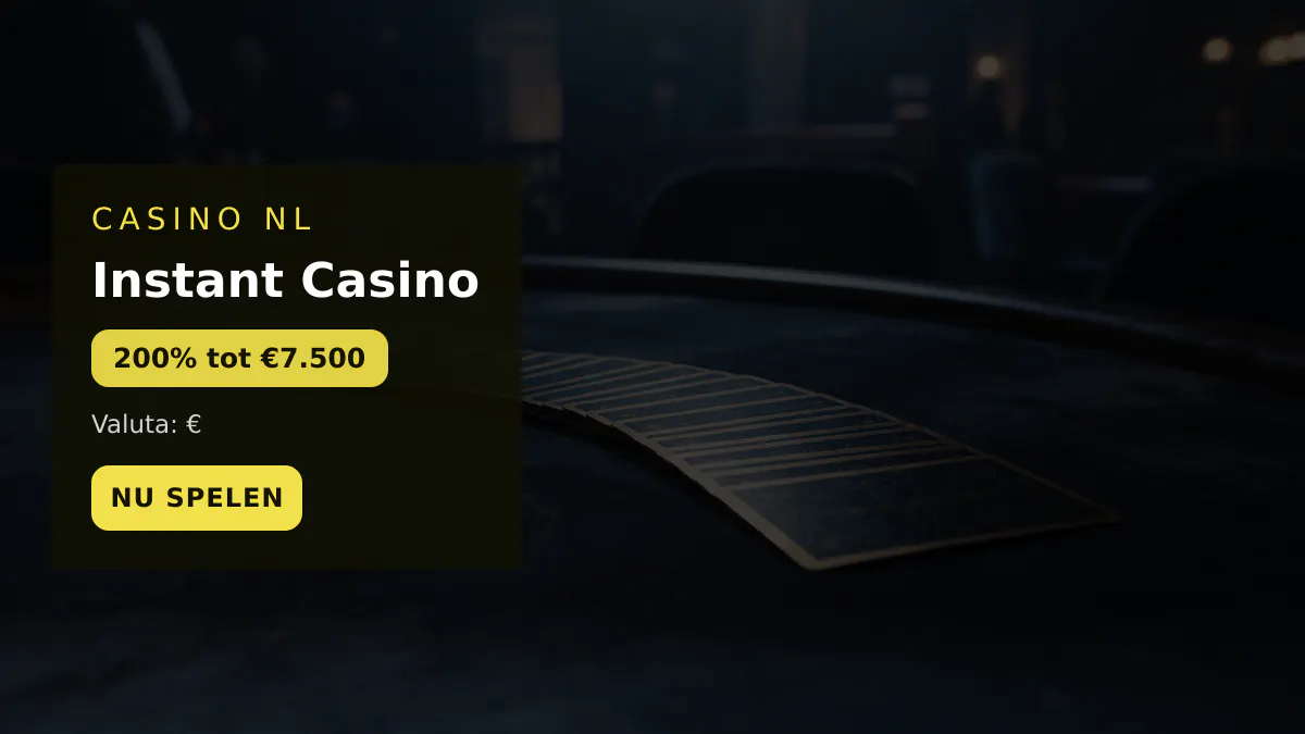 Instant Casino — welkomstbonus 200% tot €7.500 + 25 FS, betalingen: Visa, Mastercard, Sofort, Giropay, Pix