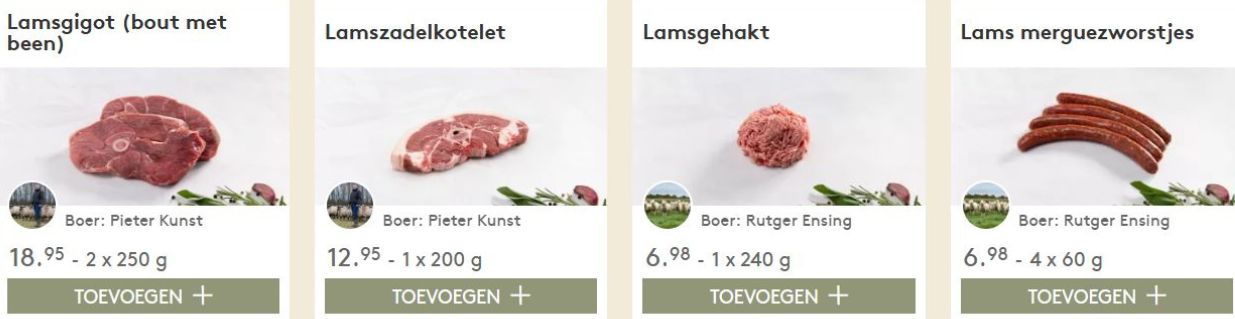 Bestel al je lamsvlees producten direct bij de boer - Lamsvlees pakket kopen bij de boer - www.Vleeskopenbijdeboer.nl