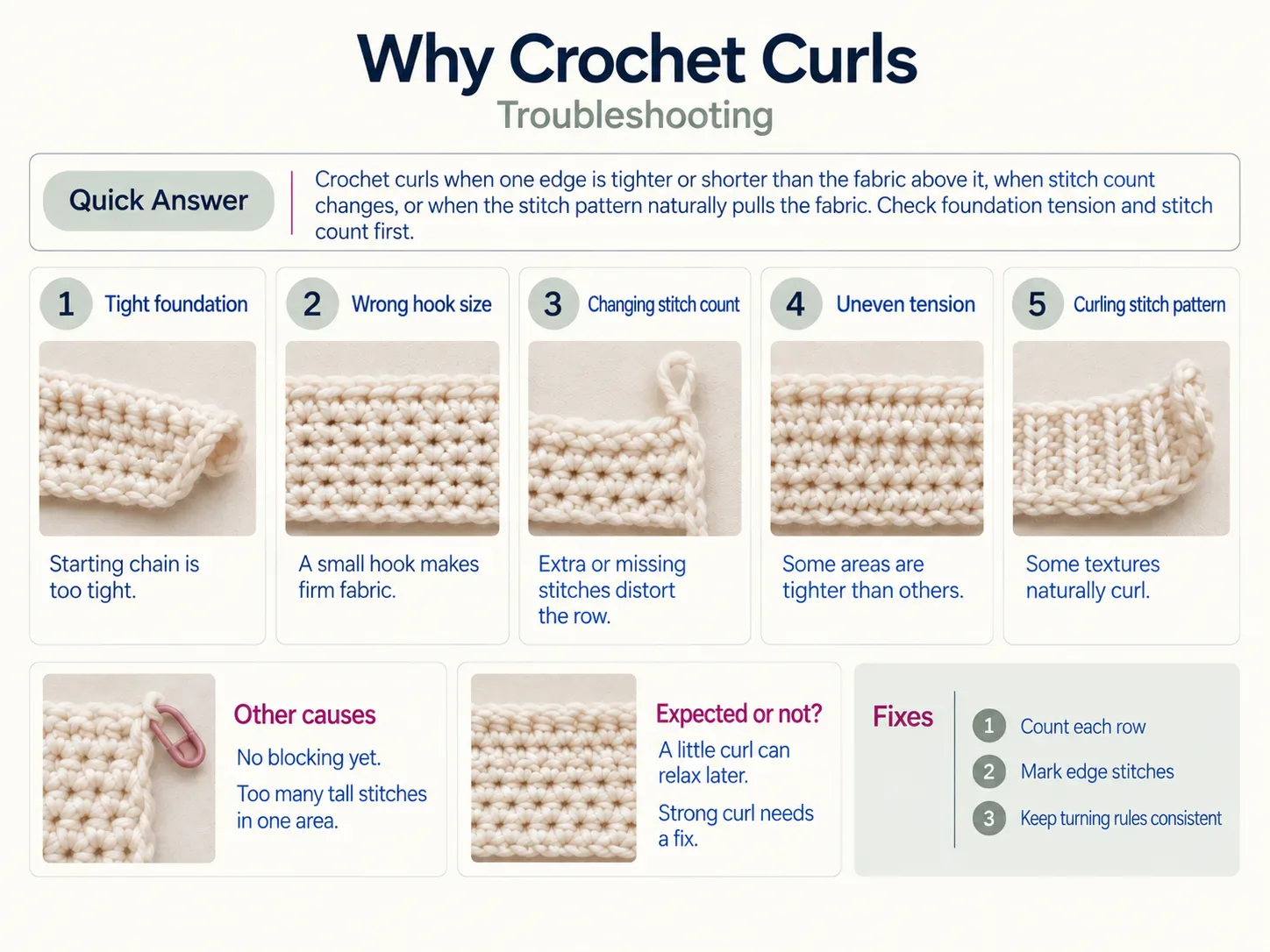 Why Crochet Curls: 7 Causes and Fixes