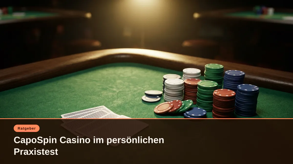 CapoSpin Casino im persönlichen Praxistest